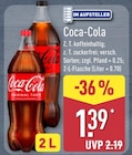 Aktuelle Coca Cola Angebote bei ALDI Nord in Löhne Aktuelles Coca-Cola Angebot bei ALDI Nord in Löhne ab 1,39 €