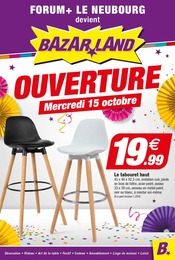 Catalogue Bazar & Déstockage de Bazarland à Bourg-Achard, avec 12 pages Prospectus Bazar & Déstockage de Bazarland à Bourg-Achard: "OUVERTURE", 12 pages, 15/10/2025 - 02/11/2025