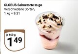 Sahnetorte to go Angebote von Globus bei GLOBUS Rüsselsheim für 1,49 €