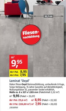 Bodenbelag im aktuellen BAUHAUS Prospekt Laminat 'Oxyd' bei BAUHAUS im Angebot