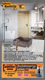 Hornbach Waschbecken im Prospekt 