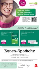 Aktueller mea - meine apotheke Apotheken Prospekt in Flörsheim und Umgebung, "Unsere August-Angebote" mit 4 Seiten, 01.08.2025 - 31.08.2025