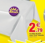 Toile cirée blanche à Bazarland dans La Bastide-Puylaurent