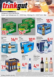 Trinkgut Discounter Prospekt der aktuellen Woche mit 4 Seiten, gültig von 23.02.2026 bis 28.02.2026, in Furth im Wald und Umgebung Aktueller Trinkgut Discounter Prospekt in Furth im Wald und Umgebung, "Aktuelle Angebote" mit 4 Seiten, 23.02.2026 - 28.02.2026