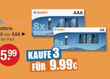 Alkaline Batterien AA im V-Markt Prospekt Alkaline Batterien AA von V-MARKT im aktuellen V-Markt Prospekt für 5,99 €