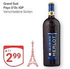 Pays D’Oc IGP von Grand Sud für 2,99 € bei GLOBUS im Angebot Pays D’Oc IGP von Grand Sud im aktuellen GLOBUS Prospekt