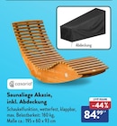 Saunaliege Akazie, inkl. Abdeckung von casaria für 84,99 € bei ALDI Nord im Angebot Saunaliege Akazie, inkl. Abdeckung von casaria im aktuellen ALDI Nord Prospekt