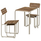 Esstisch mit 2 Stühlen + 2 Hockern braun/für draußen von FURUÖN im aktuellen IKEA Prospekt