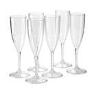 Lot de 6 flûtes 15 cl - CARREFOUR HOME à 6,99 € dans le catalogue Carrefour