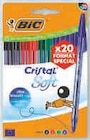 20 stylos bille cristal - BIC - Super U 20 stylos bille cristal - BIC à 0,78 € dans le catalogue Super U