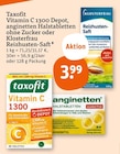 Vitamin C 1300, Halstabletten oder Reizhusten-Saft von Taxofit, anginetten oder Klosterfrau im aktuellen tegut Prospekt