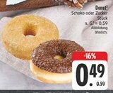Donut Schoko Angebote bei EDEKA Plauen für 0,49 €