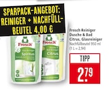 Reiniger Dusche & Bad Citrus Angebote von Frosch bei Marktkauf Lörrach für 2,79 €
