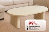 Table basse Anaya - Maxi Bazar à Créteil Table basse Anaya en promo chez Maxi Bazar Créteil à 99,99 €