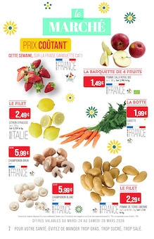 Catalogue Supermarchés Match de la semaine "C'EST TOUS LES JOURS LE MARCHÉ" avec 28 pages, valide du 24/03/2026 au 05/04/2026 pour Thionville et alentours Prospectus Supermarchés Match de la semaine "C'EST TOUS LES JOURS LE MARCHÉ" avec 28 pages, valide du 24/03/2026 au 05/04/2026 pour Thionville et alentours