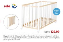 Möbel von roba im aktuellen BabyOne Prospekt Klappbett Fold Up | Bicolor von roba für 129,99 € bei BabyOne im Angebot