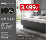 Polsterbett Composium im Angebot bei XXXLutz in Germering Polsterbett Composium Angebote von ruf BETTEN bei XXXLutz Germering für 3.499,00 €