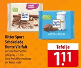 Ritter Sport Schokolade Bunte Vielfalt im Angebot bei famila Nordost in Gifhorn Ritter Sport Schokolade Bunte Vielfalt Angebote bei famila Nordost Gifhorn für 1,11 €