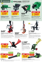 Promos Tronçonneuse dans le catalogue "Bien équipés avant l'hiver" de Espace Emeraude Tronçonneuse en promo dans le catalogue Espace Emeraude à la page 12