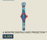 MONTRE DIGITALE AVEC PROJECTION - PAW PATROL dans le catalogue Monoprix