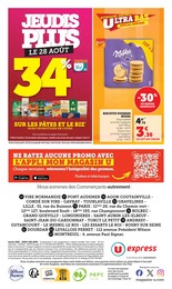 Prix et réduction Milka dans le prospectus U Express en cours Offre Milka dans le catalogue U Express du moment à la page 20