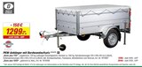 PKW-Anhänger mit Bordwandaufsatz Basic plus 750 im Angebot bei toom Baumarkt in Herford PKW-Anhänger mit Bordwandaufsatz Basic plus 750 Angebote von STEMA bei toom Baumarkt Herford für 1.299,00 €