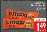Wafer Protein Bar Angebote von maxi Nutrition bei E center Solingen für 1,49 €