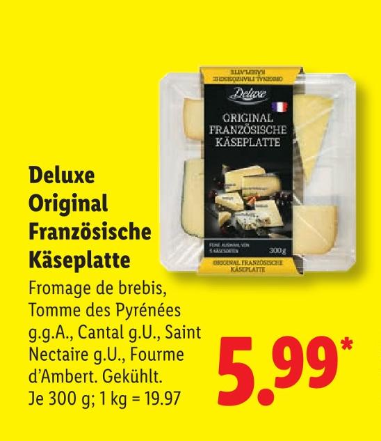 Original Französische Käseplatte
