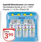 Mineralwasser oder Lemon im Angebot bei GLOBUS in Hürth Mineralwasser oder Lemon Angebote von Aquintell bei GLOBUS Hürth für 3,99 €