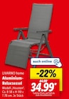 Aluminium-Relaxsessel Angebote von LIVARNO home bei Lidl Kiel für 34,99 €