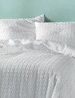 Parure Litea microfibre gaufrée en promo chez Maxi Bazar Vigneux-sur-Seine à 29,99 €