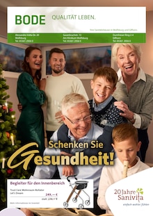 Aktueller Sanitätshaus Bode Gifhorn Prospekt "Schenken Sie Gesundheit!" mit 6 Seiten