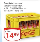 Coca-Cola im Angebot bei GLOBUS in Kerpen Coca-Cola Angebote bei GLOBUS Kerpen für 14,99 €