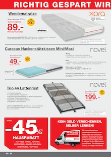 Nackenkissen im Möbelzentrum Pforzheim Prospekt "BEI UNS LIEGEN SIE RICHTIG!" mit 14 Seiten (Stuttgart)