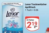 Trocknertücher Aprilfrisch im Angebot bei GLOBUS in Zwickau Trocknertücher Aprilfrisch Angebote von Lenor bei GLOBUS Zwickau für 2,19 €