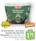 Bio-Heumilch Mozzarella Angebote von Demeter bei EDEKA Heidelberg für 1,79 €