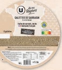 Galettes de sarrasin - U DE NOS REGIONS en promo chez U Express Galettes de sarrasin - U DE NOS REGIONS dans le catalogue U Express