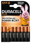 DURACELL - 8 piles alcalines - AAA LR03 - Duracell en promo chez Bureau Vallée Rennes à 5,99 €