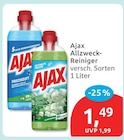 Allzweck-Reiniger von Ajax für 1,49 € bei budni im Angebot Allzweck-Reiniger von Ajax im aktuellen budni Prospekt
