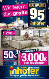 Möbel Inhofer Nersingen Prospekt der aktuellen Woche, gültig von 25.02.2026 bis 14.03.2026 Aktueller Möbel Inhofer Nersingen Prospekt "JUBILÄUM" mit 8 Seiten