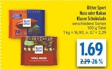 Nuss Klasse Schokolade Angebote von Ritter Sport bei diska Erlangen für 1,69 €