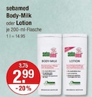 Body-Milk oder Lotion von sebamed im aktuellen V-Markt Prospekt für 2,99 €