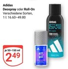 Deospray im Angebot bei GLOBUS in Neunkirchen Deospray Angebote von Adidas bei GLOBUS Neunkirchen für 2,49 €