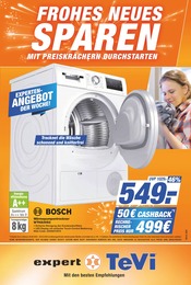 expert TeVi Elektromarkt Prospekt der aktuellen Woche mit 16 Seiten, gültig von 08.01.2025 bis 14.01.2025, in Geiersthal und Umgebung Aktueller expert TeVi Elektromarkt Prospekt in Geiersthal und Umgebung, "Top Angebote" mit 16 Seiten, 08.01.2025 - 14.01.2025