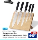 Damastmesser-Set, inkl. Magnet-Messerblock, 6-tlg. von ECHTWERK im aktuellen ALDI SÜD Prospekt