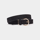 Promo Ceinture effet suédine noir femme à 5,00 € dans le catalogue La Halle à Pessac