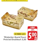 Rhabarber-Quark-Traum im Angebot bei EDEKA in Stuttgart Rhabarber-Quark-Traum Angebote bei EDEKA Stuttgart für 5,00 €