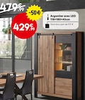 Argentier avec LED 118×180×45cm à 429,99 € dans le catalogue Maxi Bazar