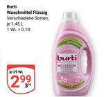 Burti Waschmittel Flüssig im Angebot bei GLOBUS in Saarbrücken Burti Waschmittel Flüssig Angebote bei GLOBUS Saarbrücken für 2,99 €