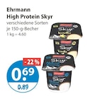 Proteinprodukte im V-Markt Prospekt High Protein Skyr von Ehrmann im aktuellen V-Markt Prospekt für 0,69 €